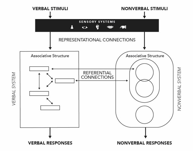 Figure 2. Structural model of dual coding theory