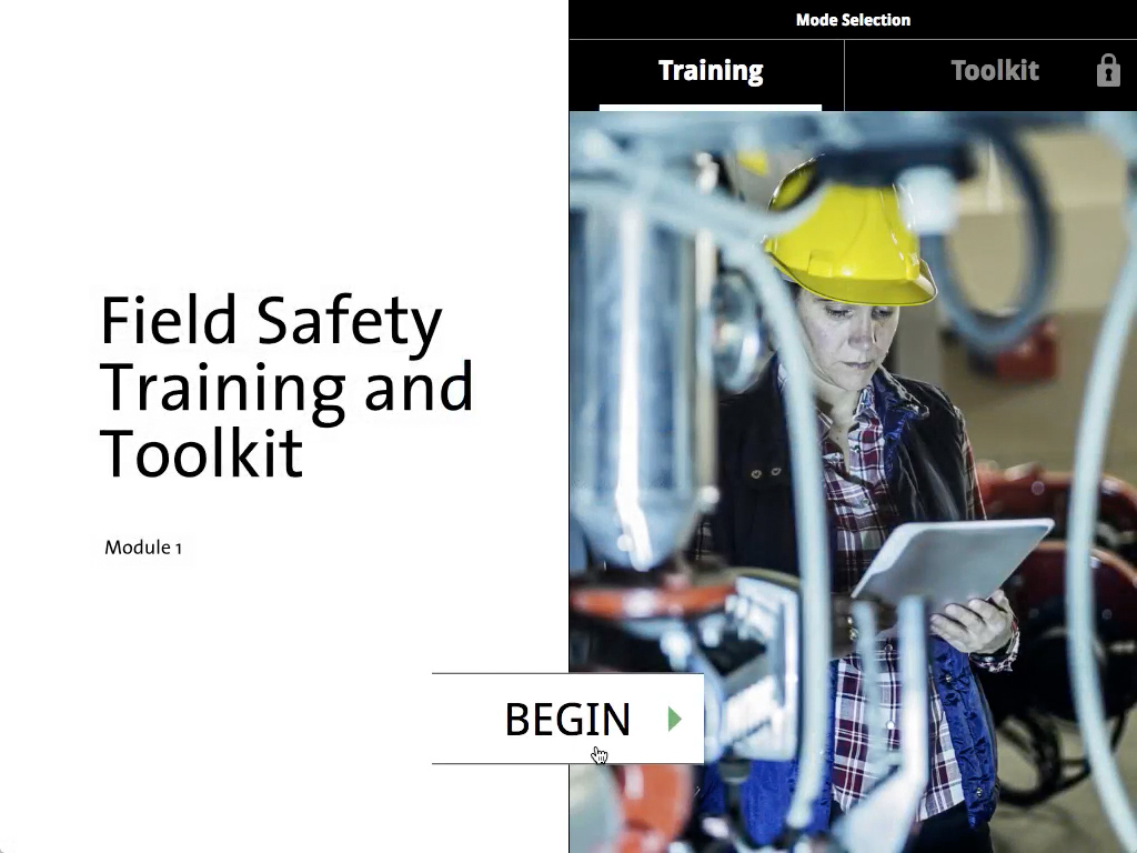 Custom eLearning: Field Safety Toolkit screenshot