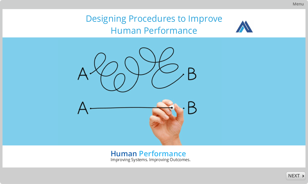 Designing Procedures to Improve Human Performance
